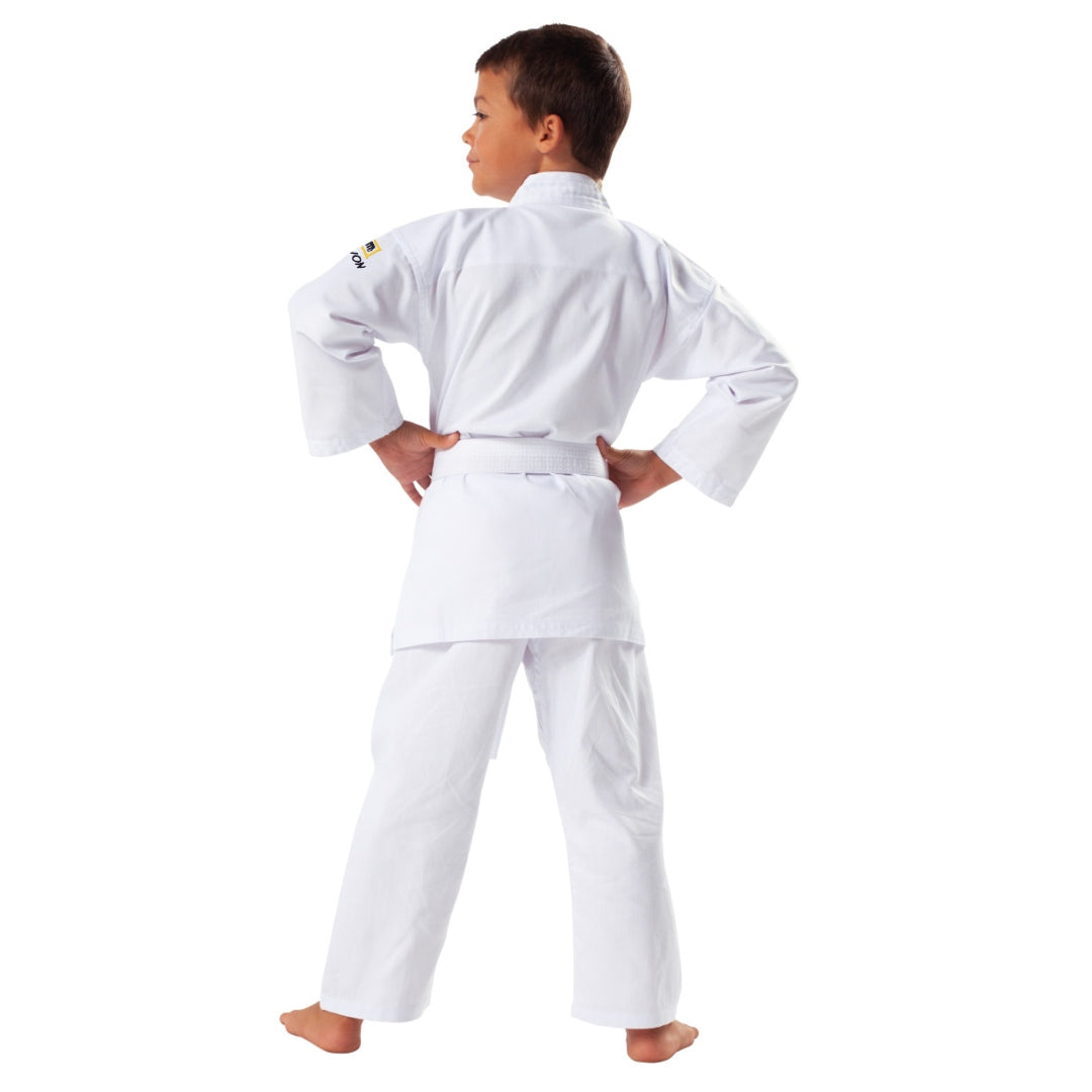 KWON Evolution Taekwondo Uniform White Collar Kids back