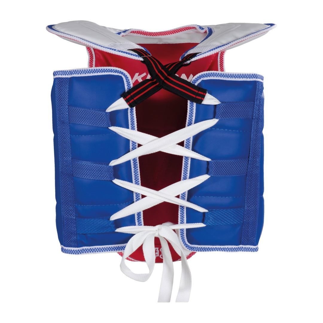 KWON NZ AUSTRALIA TAEKWONDO HOGU BODY PAD WT BLUE LACE UP