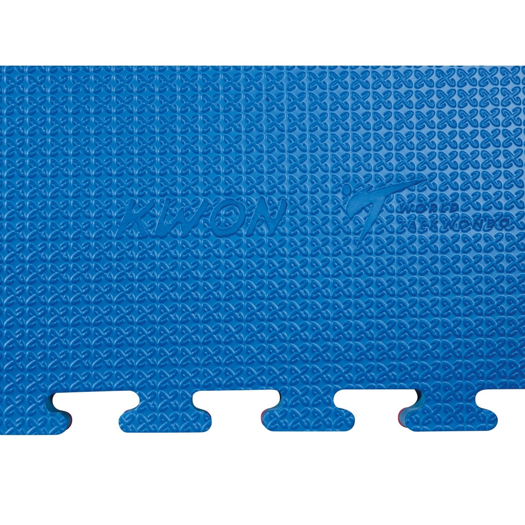 KWON WT Approved Puzzle Mats Red Blue Logo