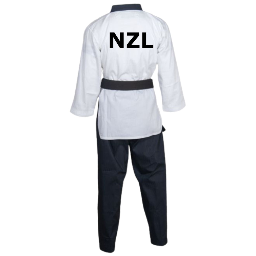 NZL Logo Printed Taekwondo Uniform Poomsae