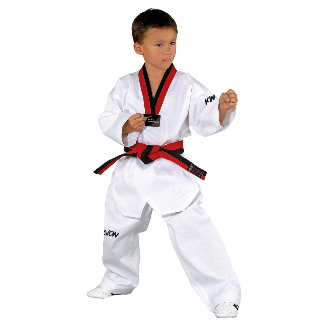 KWON Taekwondo WT Poom Red/Black uniform