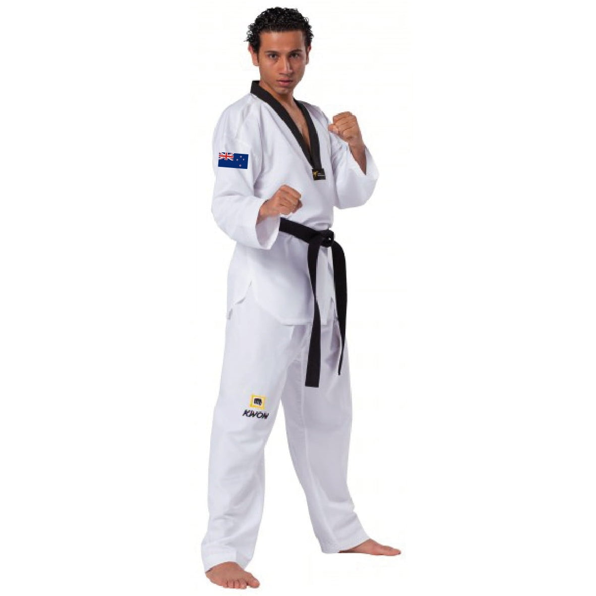 New Zealand Flag on Taekwondo Uniform Right Sleeve