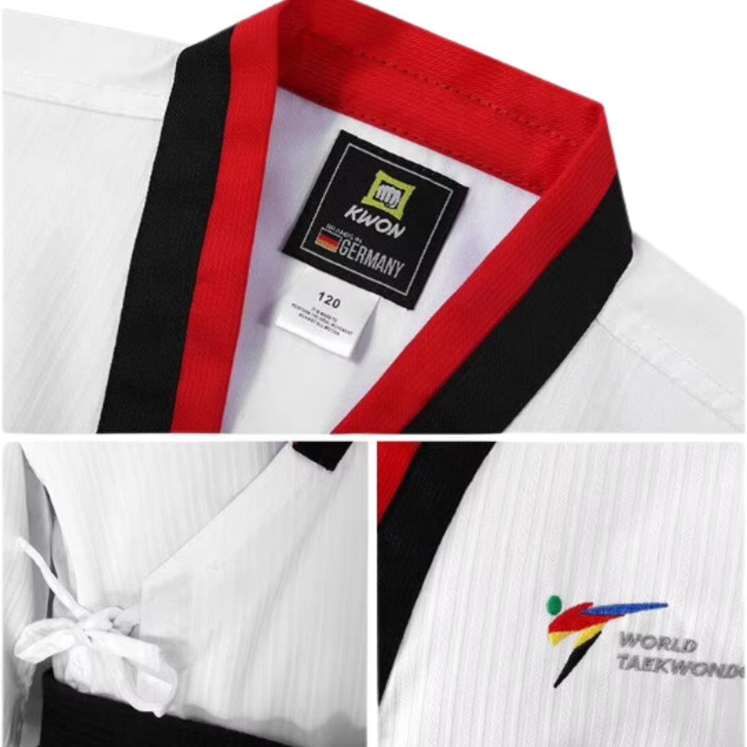 KWON Poomsae uniform juniors red/black collar