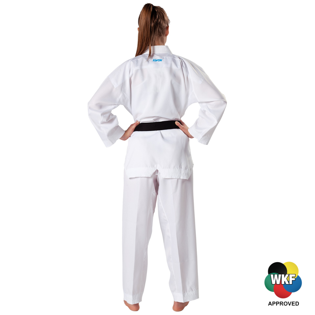 KWON Kumite Karate Gi WKF Approved Blue Back