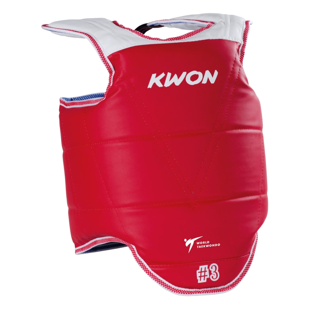 KWON NZ AUSTRALIA TAEKWONDO HOGU BODY PAD WT RED